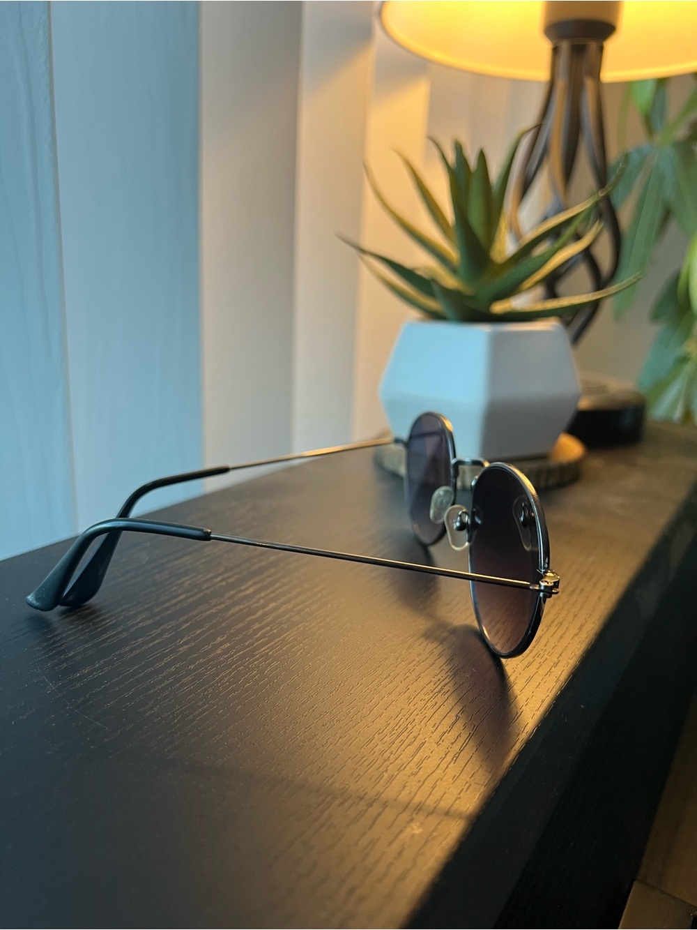 VINTAGE MENS ROUND SUNGLASSES - Picture 4 of 9
